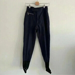 New Bogner Ski Snow Pants High Waisted Skinny Fit Sz 8 Navy Blue